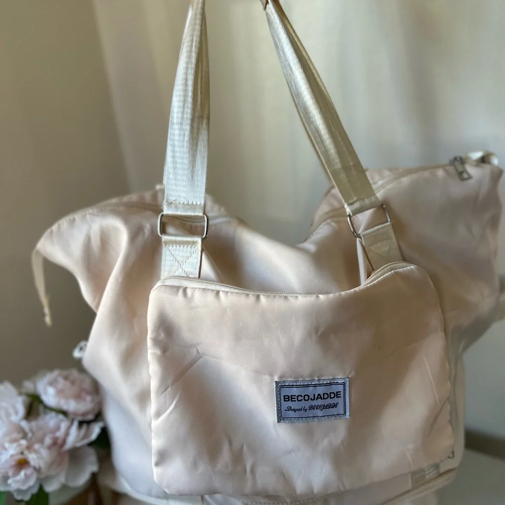 Becojadde Cream Women's Bag traveling hobo
